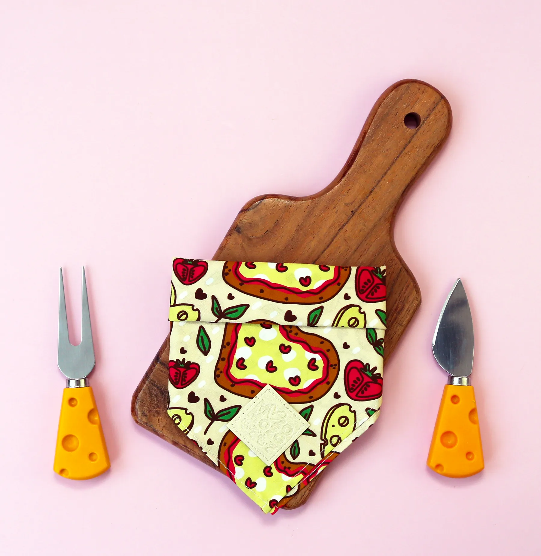 Pizza heart bandana