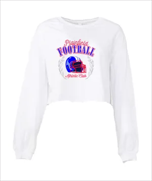 PLAINFIELD ATHLETIC CLUB WHITE LONGSLEEVE CROP