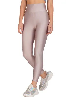 Poftik women's high waist gloosy shiny leggings for gym, yoga and workout