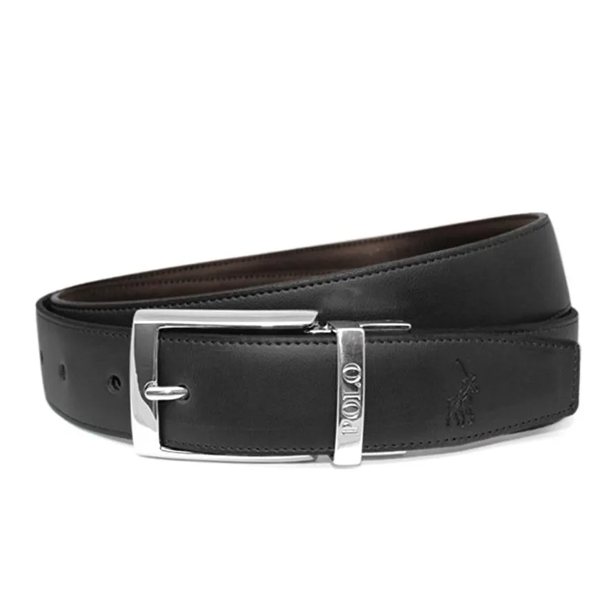 Polo Lancaster, Leather Reversable Belt Black, Brown
