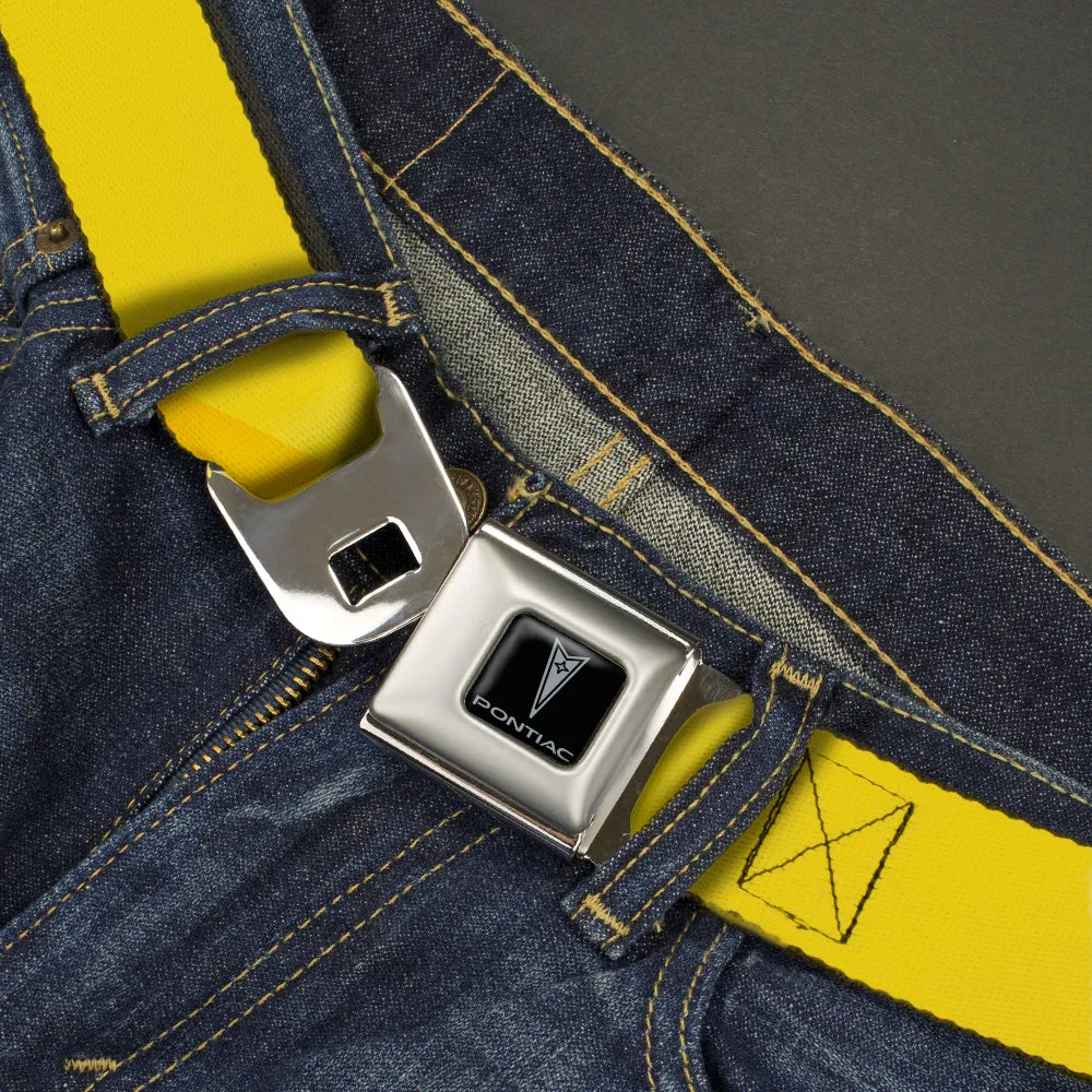 Pontiac Seatbelt Belt - Yellow Webbing