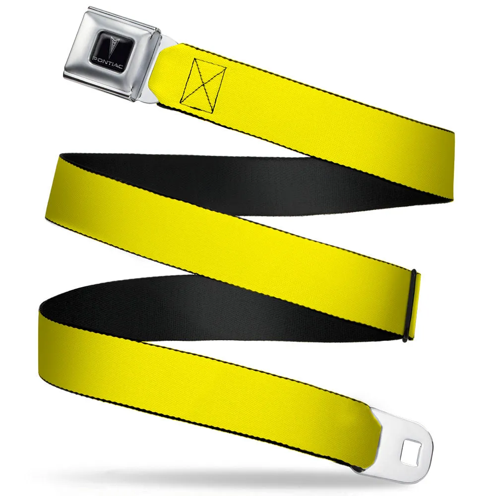 Pontiac Seatbelt Belt - Yellow Webbing