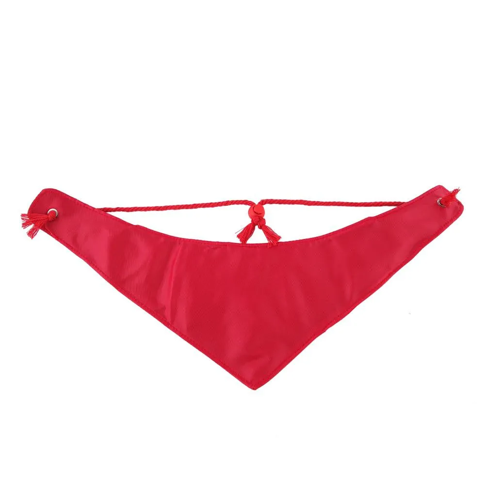 Posh Tail Red Faux Leather Dog Bandana
