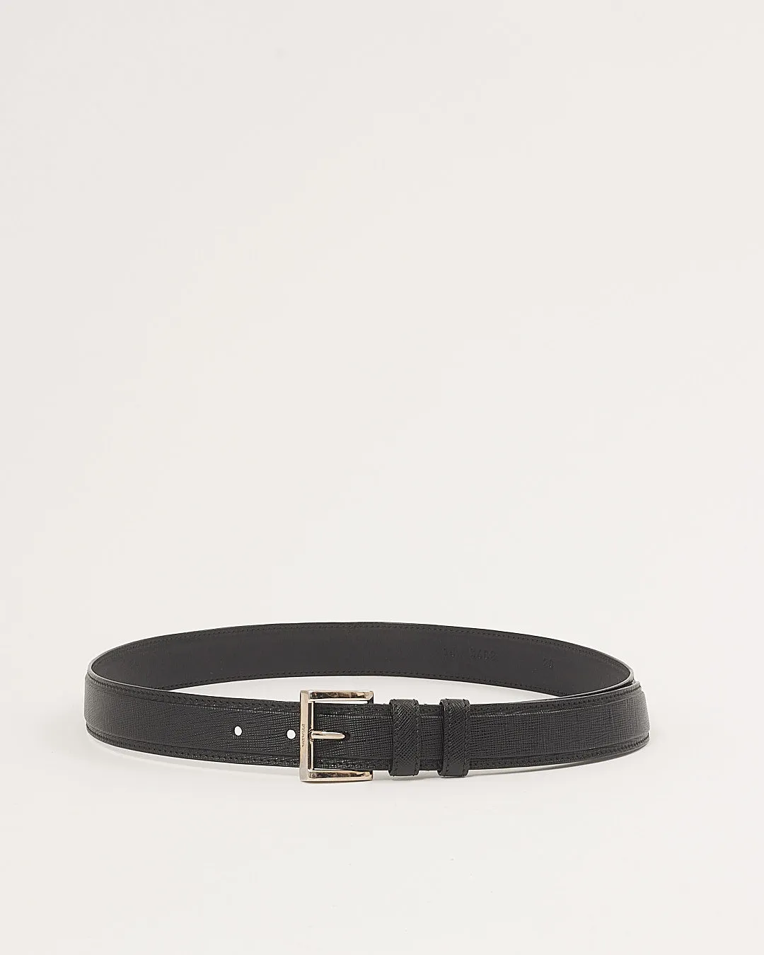 Prada Black Saffiano Leather Belt - 32/80