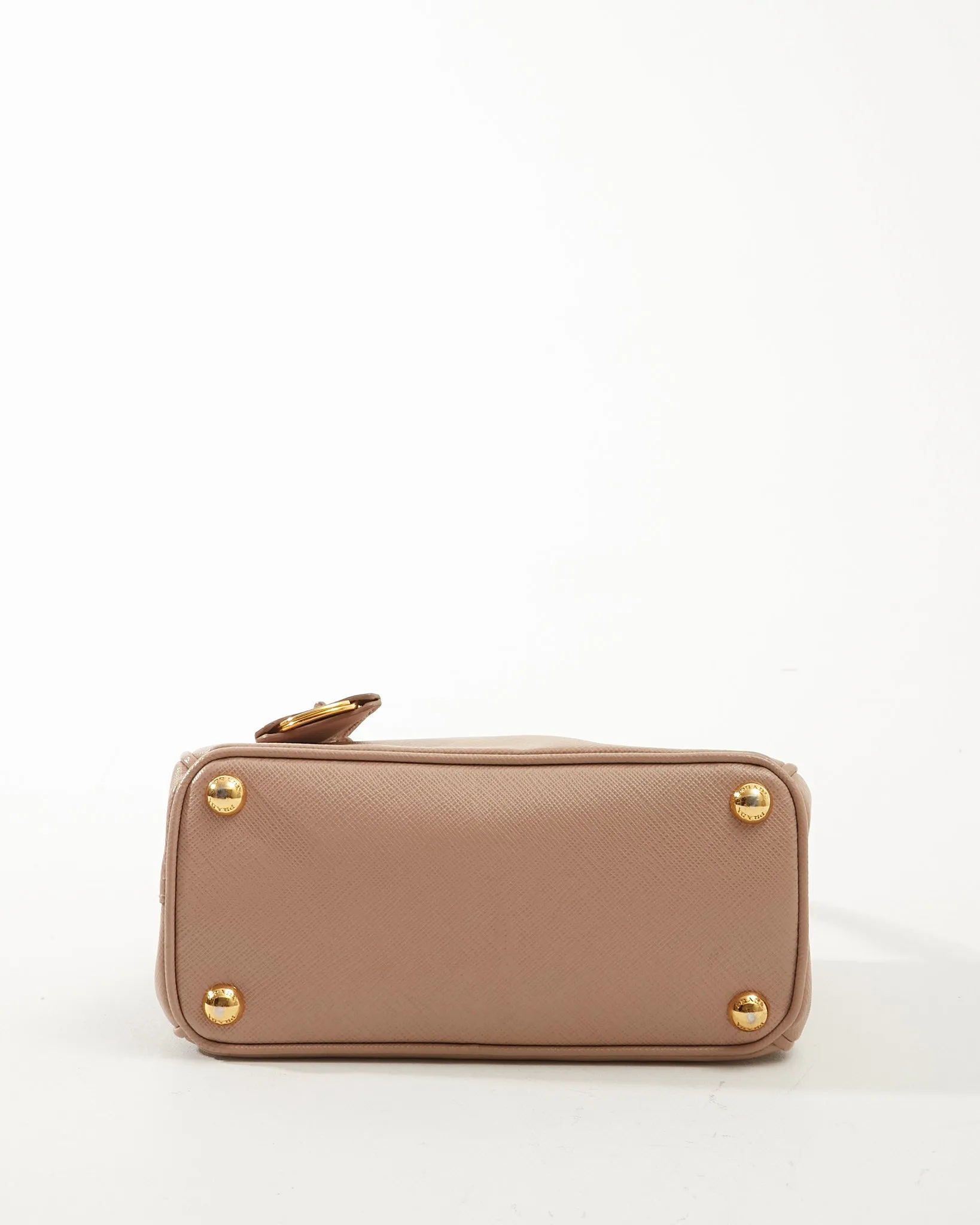 Prada Powder Pink Saffiano Leather Micro Galleria Bag