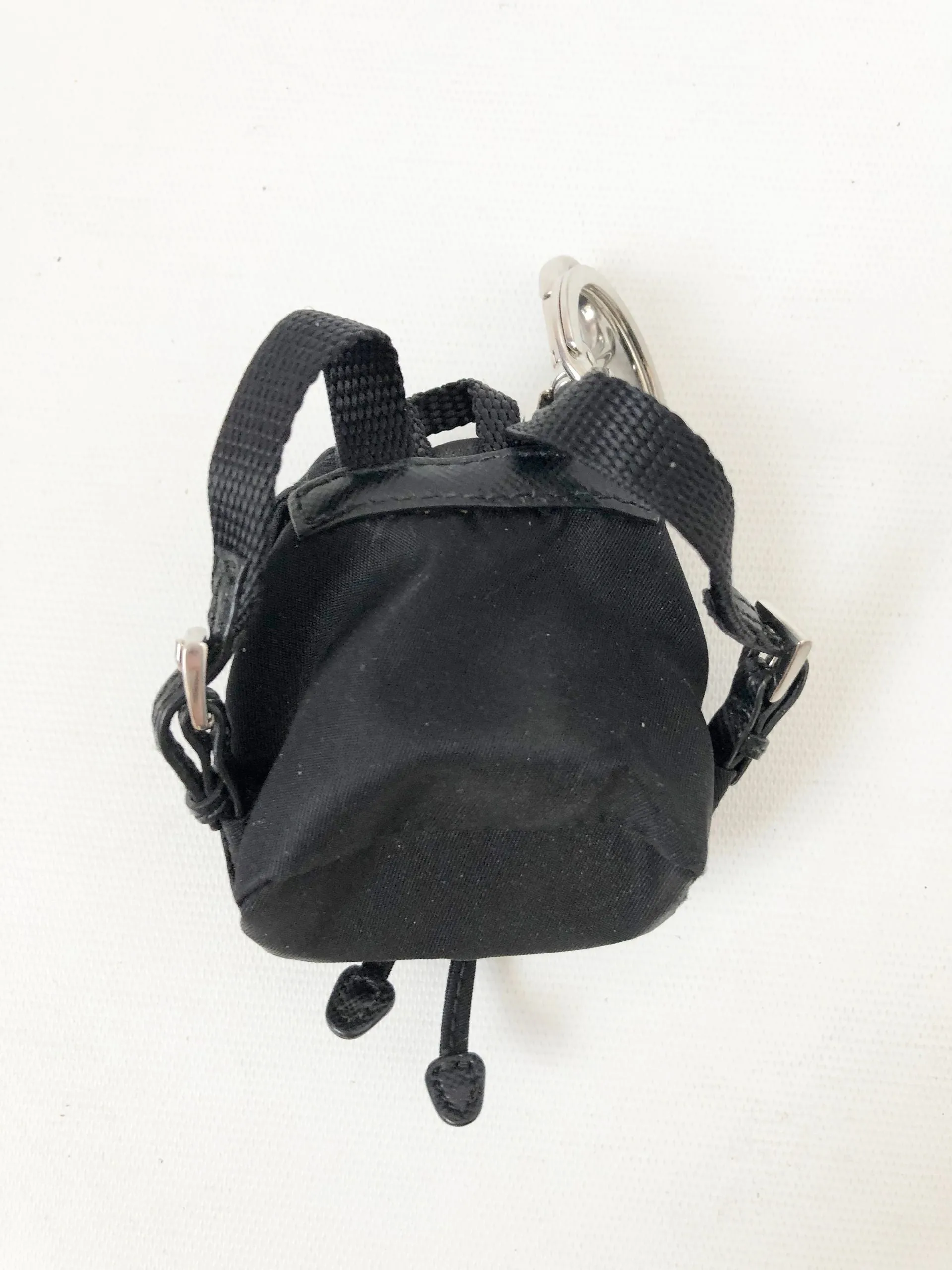 Prada Vela Backpack Keychain