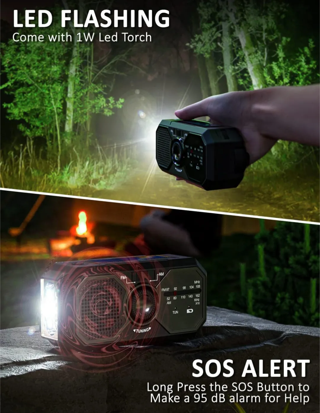 PrepPro Emergency Radio – Multi-Purpose Survival & Power Solution