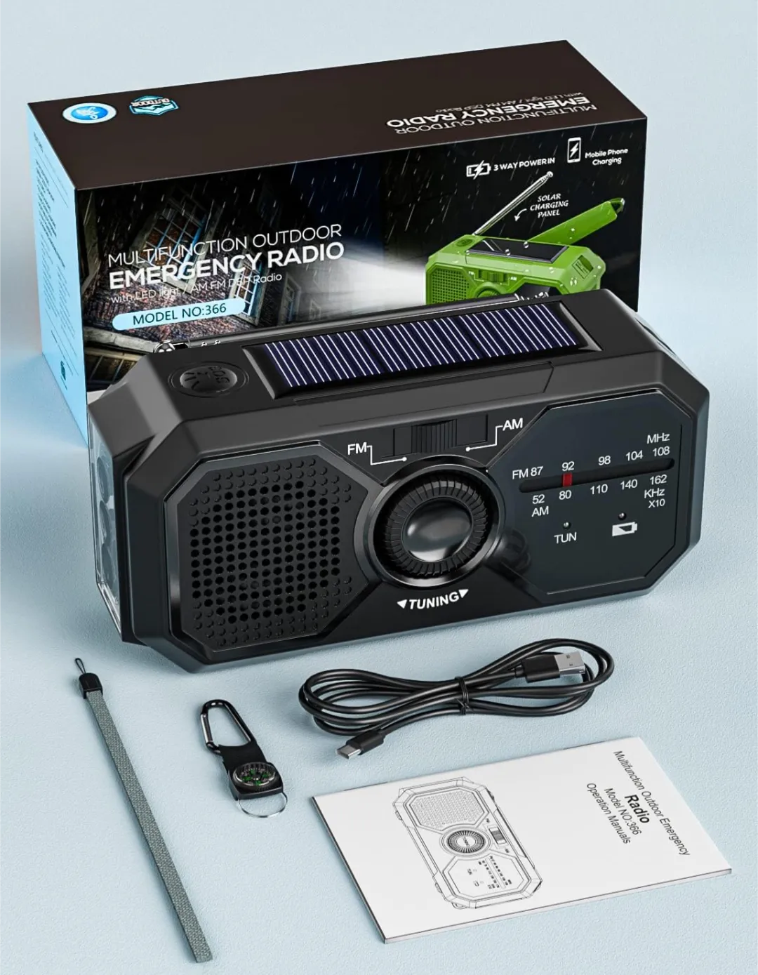 PrepPro Emergency Radio – Multi-Purpose Survival & Power Solution