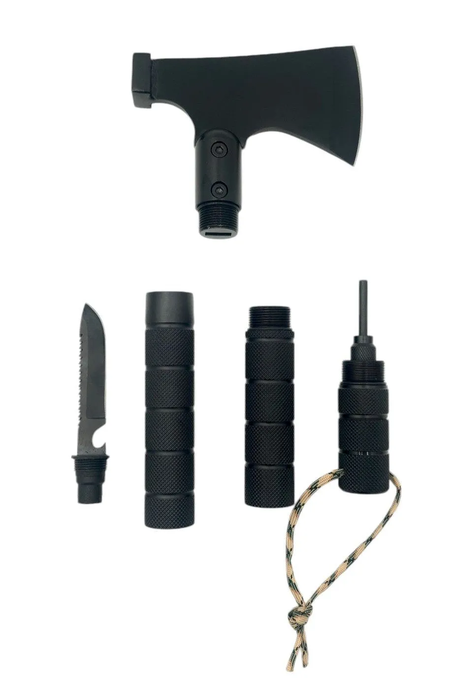 PrepPro  Multi-Tool Axe | Axe, Hammer, Flint & Saw – Ultimate Survival Tool
