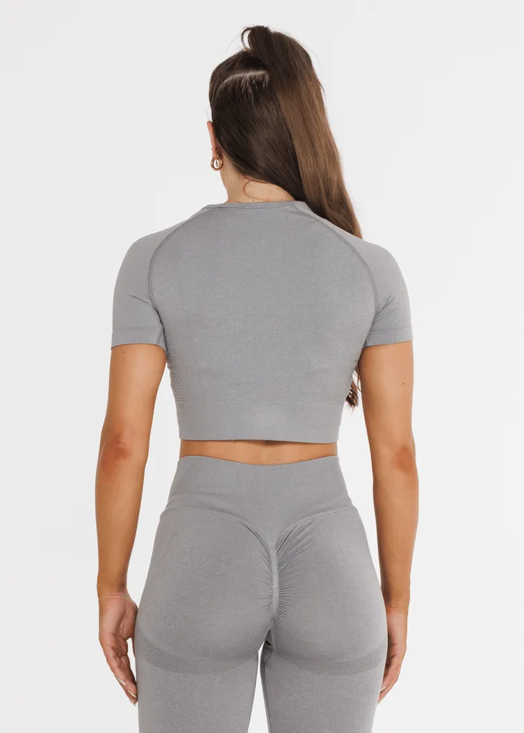 Prime Seamless Short Sleeve - Ash