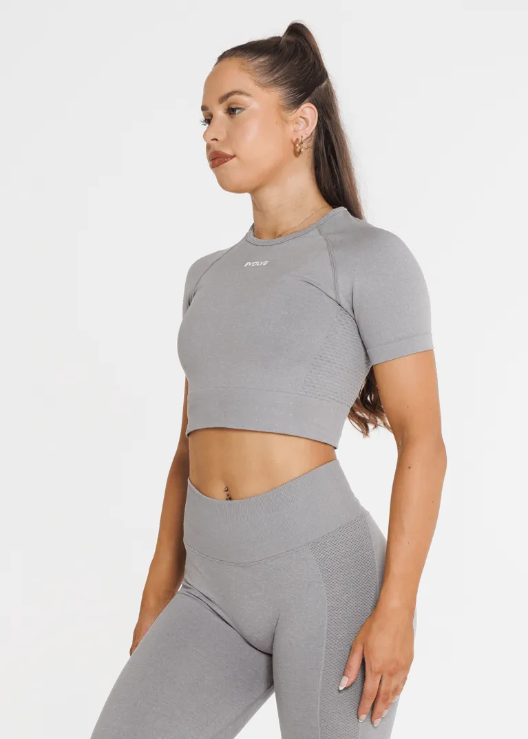 Prime Seamless Short Sleeve - Ash