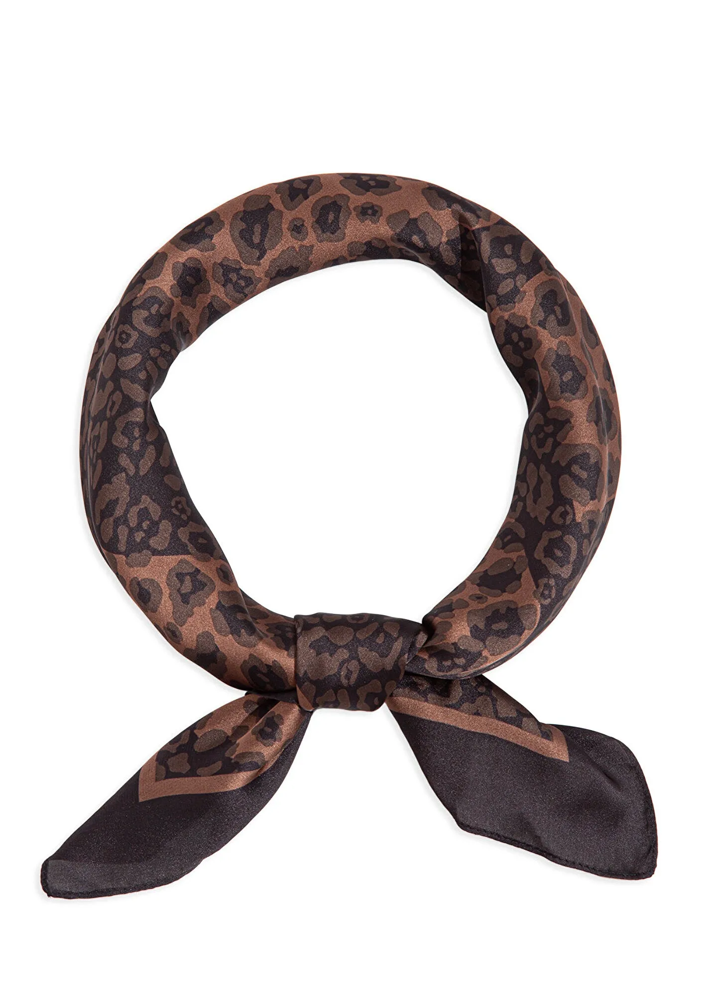 Printed Black Bandana