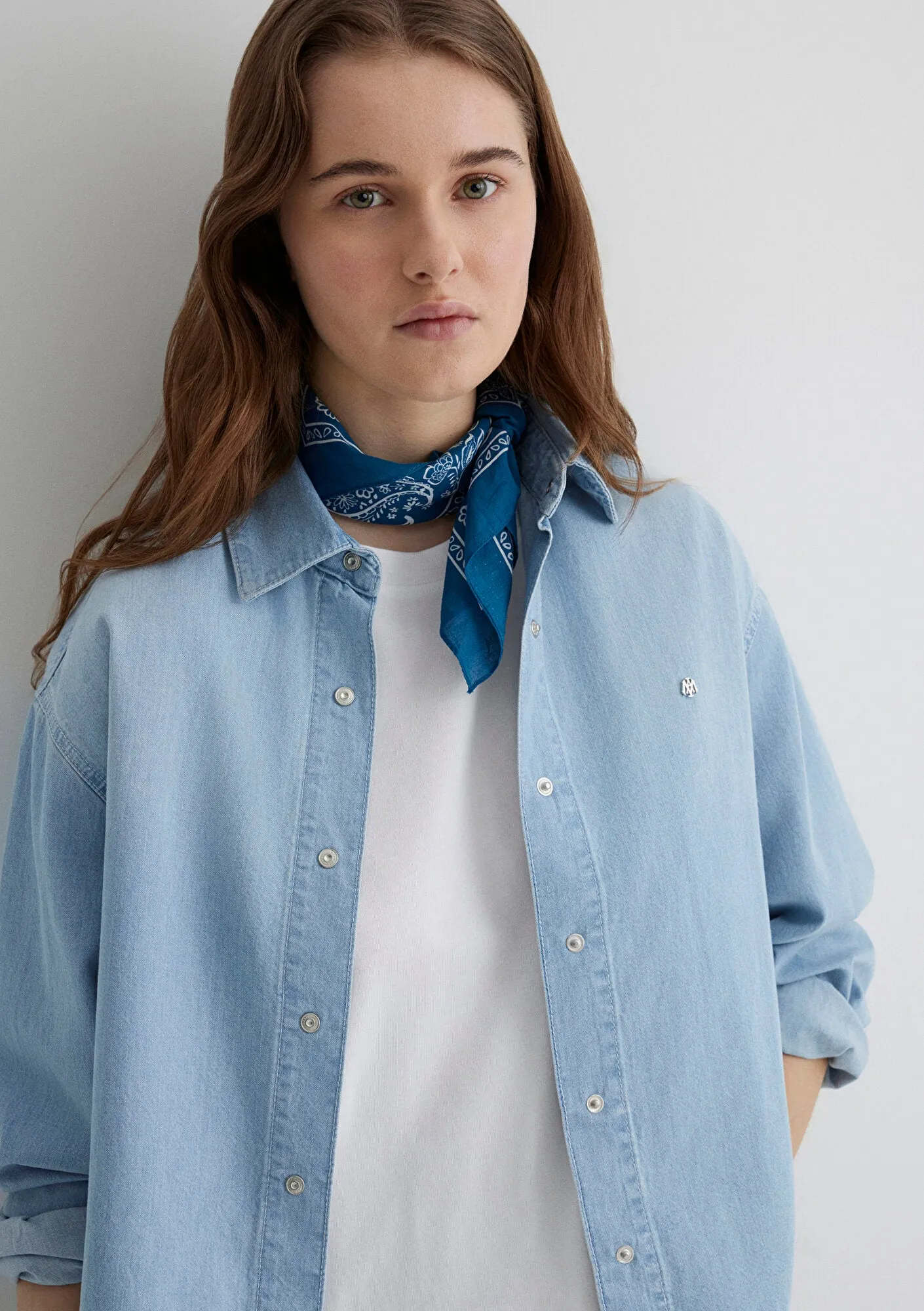 Printed Blue Bandana