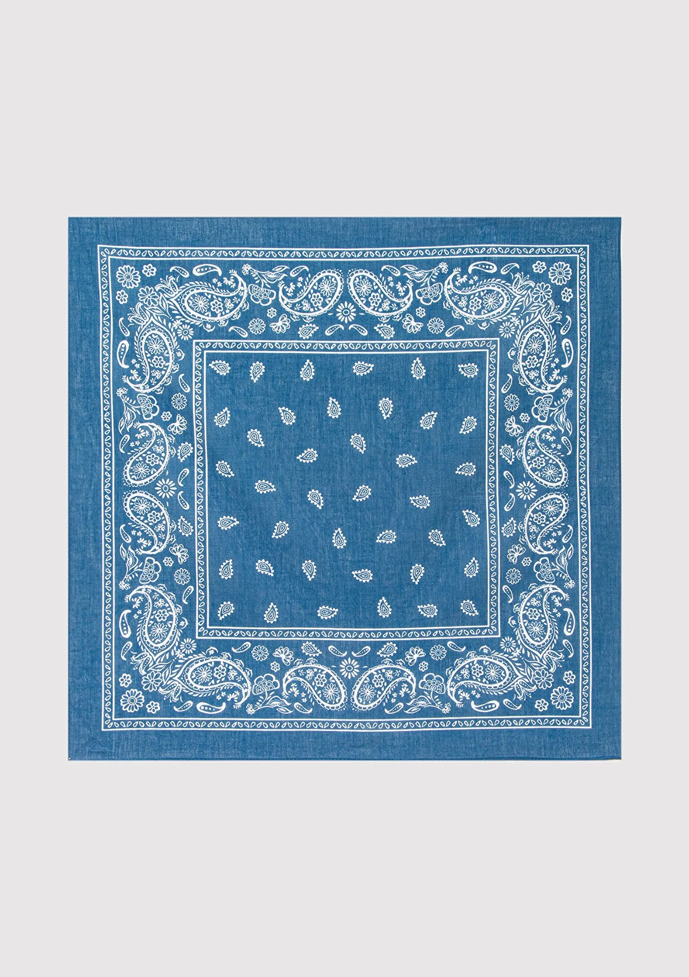 Printed Blue Bandana