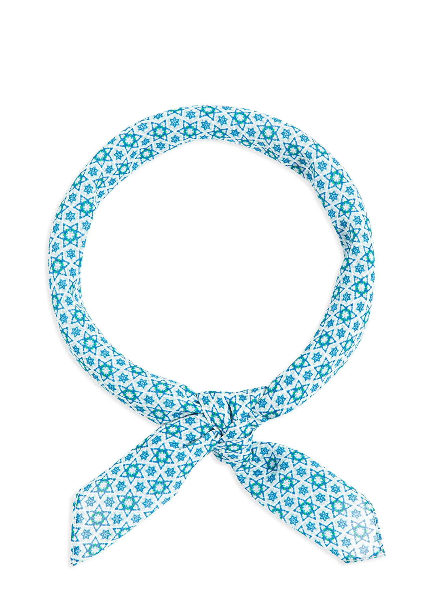 Printed Blue Bandana