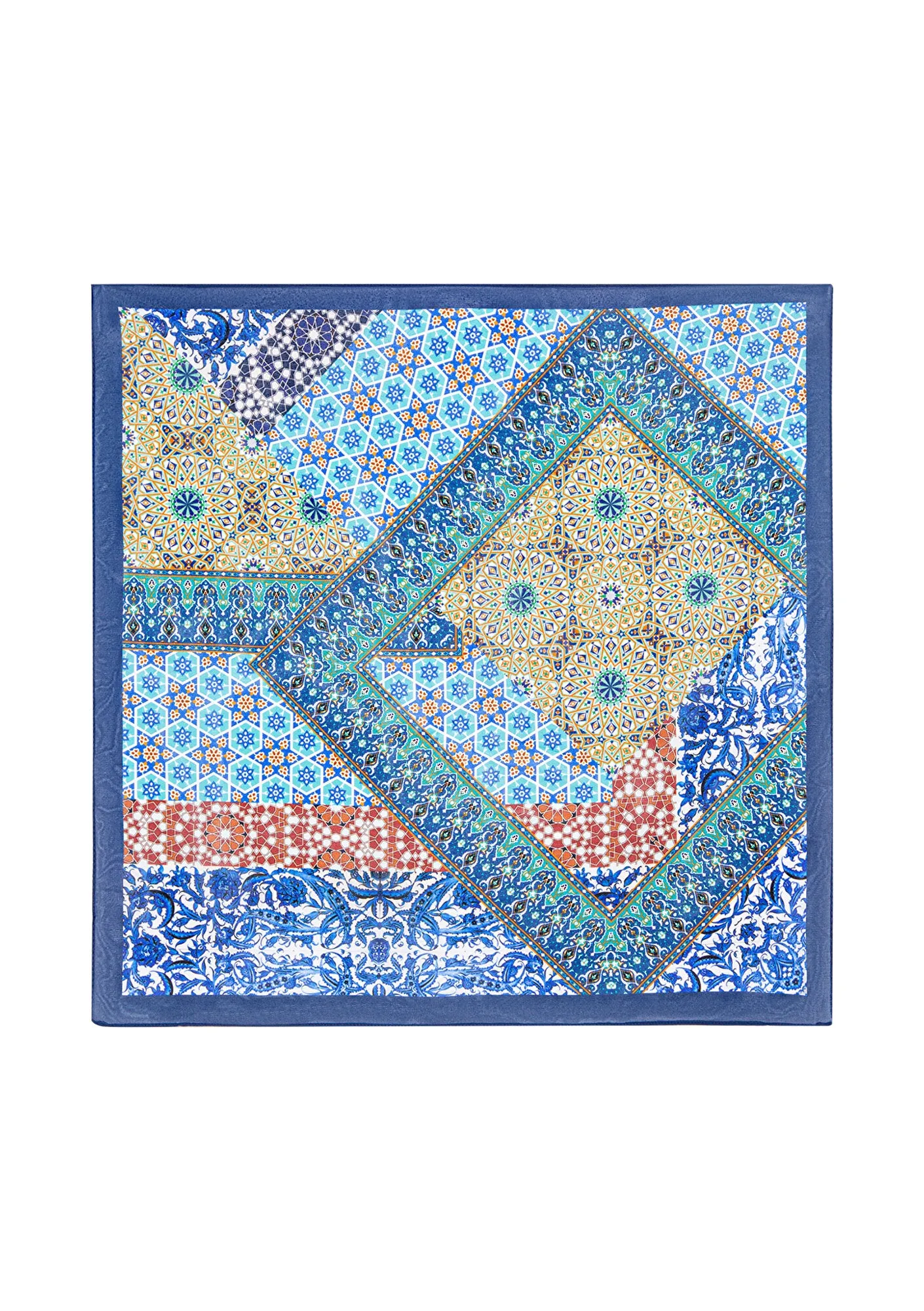 Printed Blue Bandana