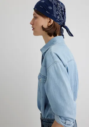 Printed Navy Bandana