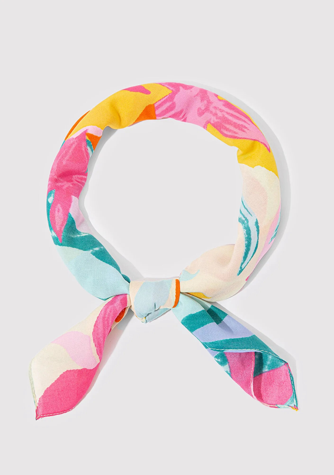 Printed Pink Bandana