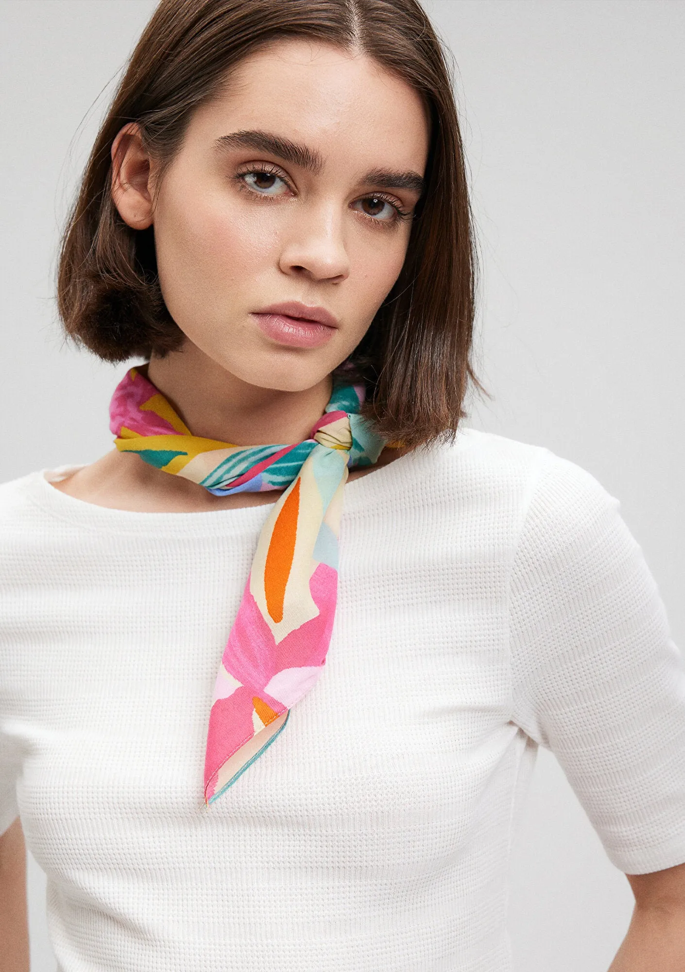 Printed Pink Bandana