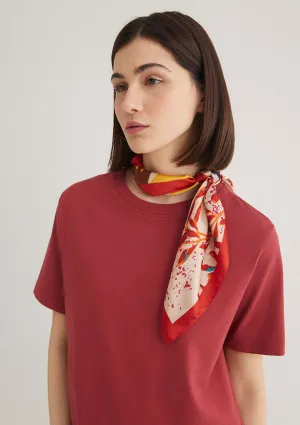 Printed Red Bandana
