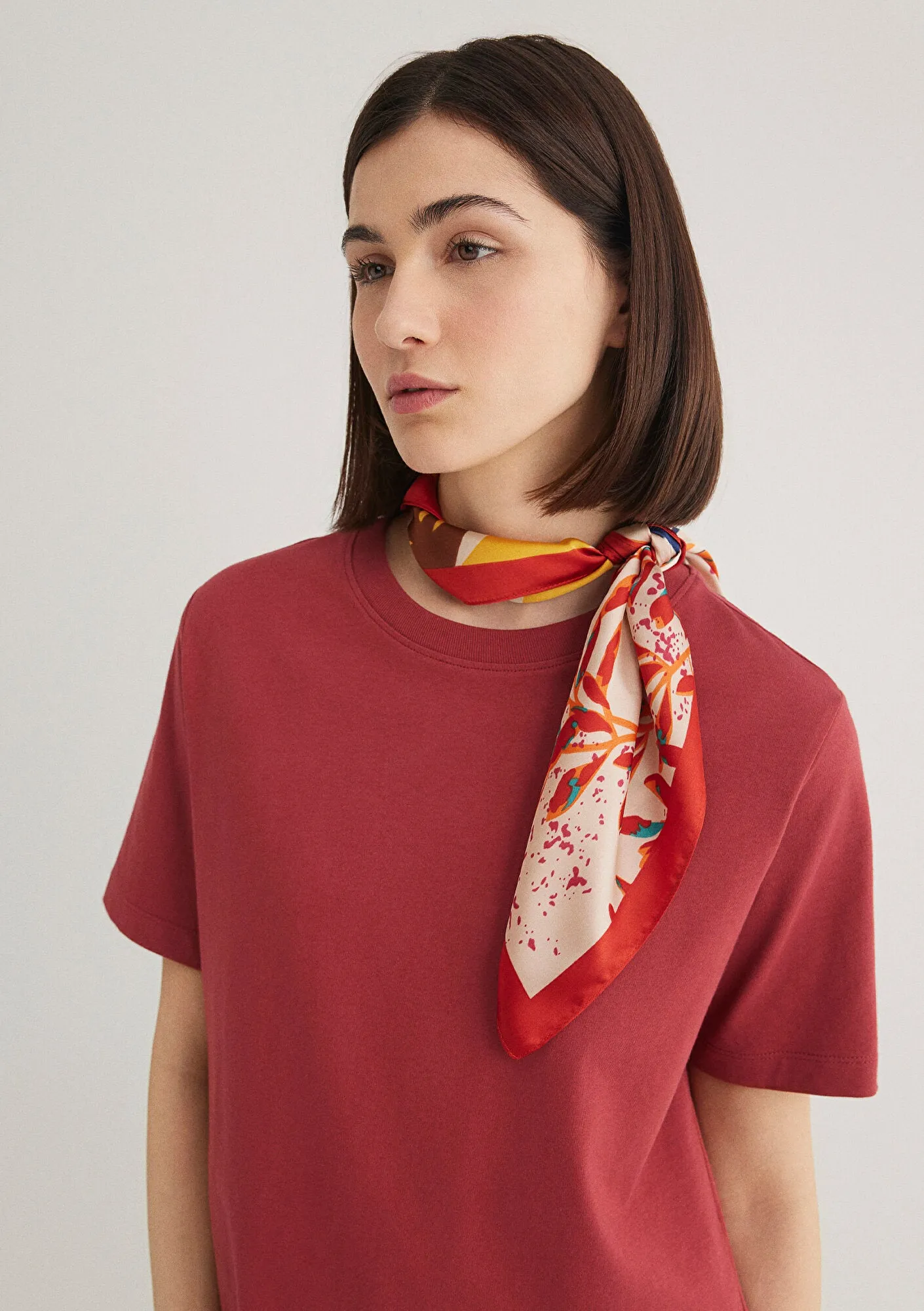 Printed Red Bandana
