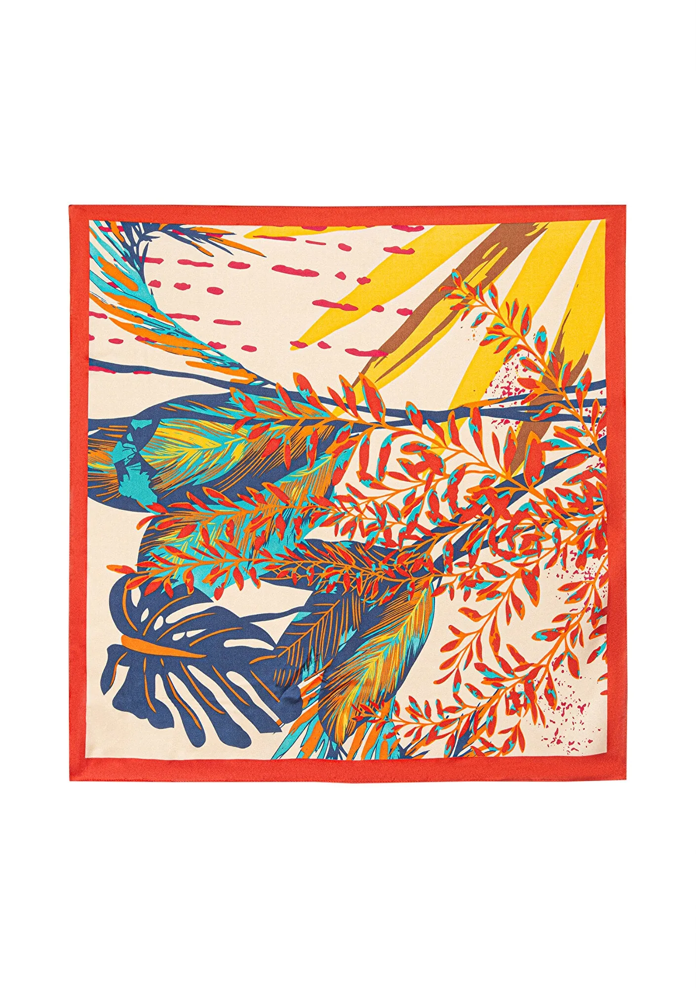 Printed Red Bandana