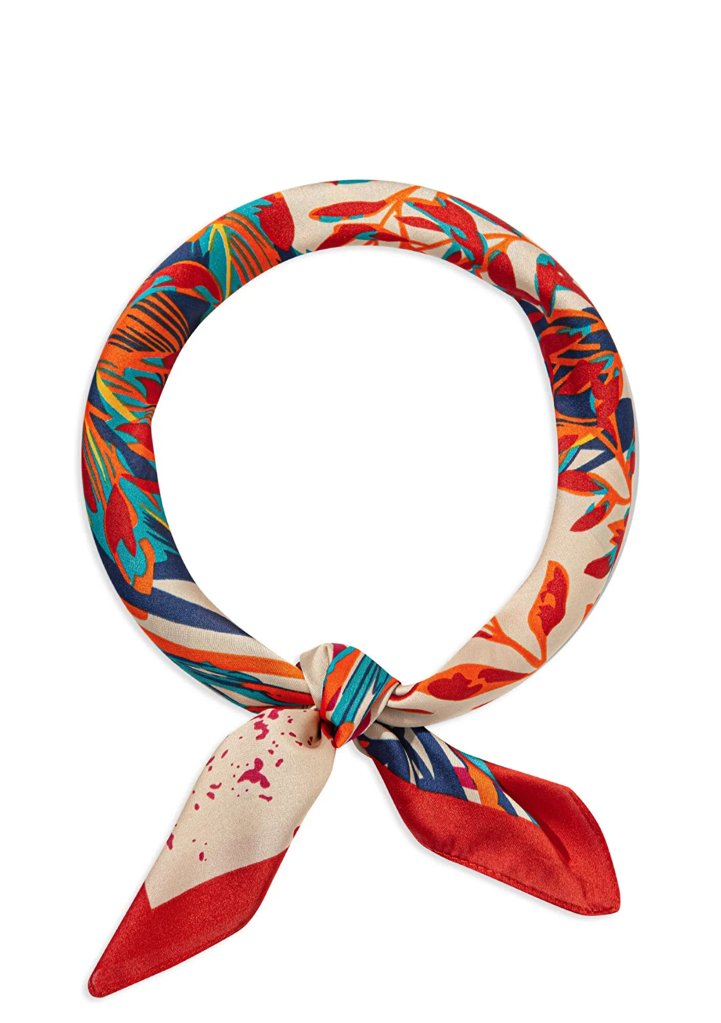 Printed Red Bandana