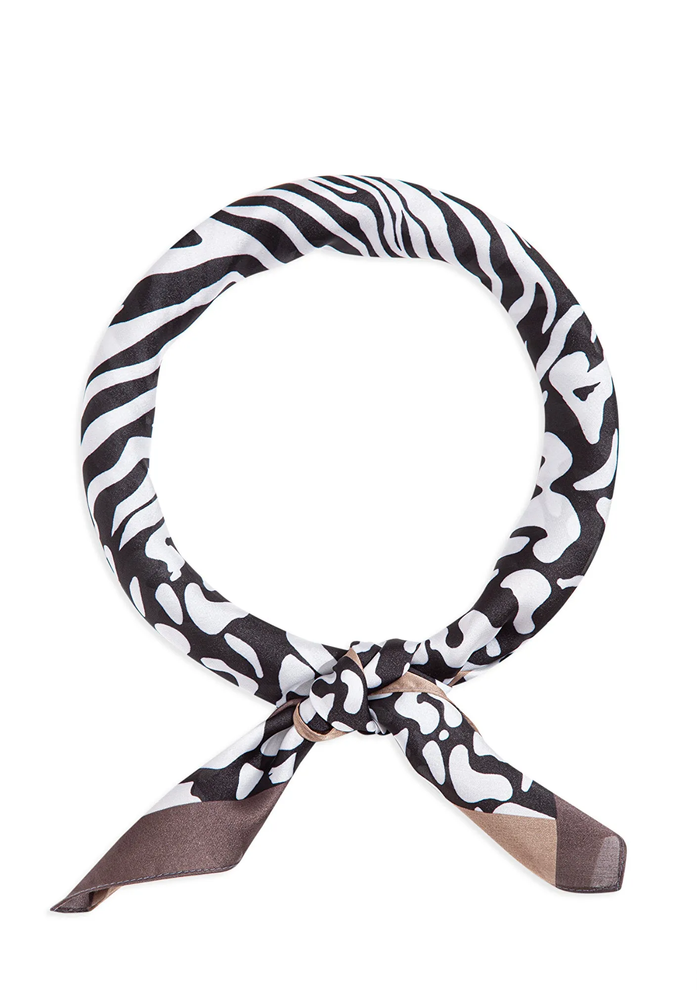 Printed White Bandana