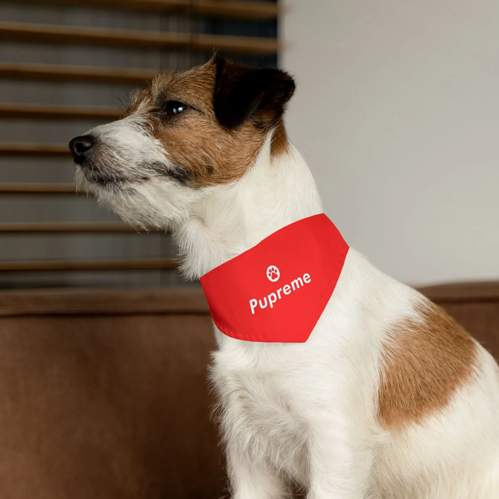 Pupreme Faux-Designer Pet Bandana Collar