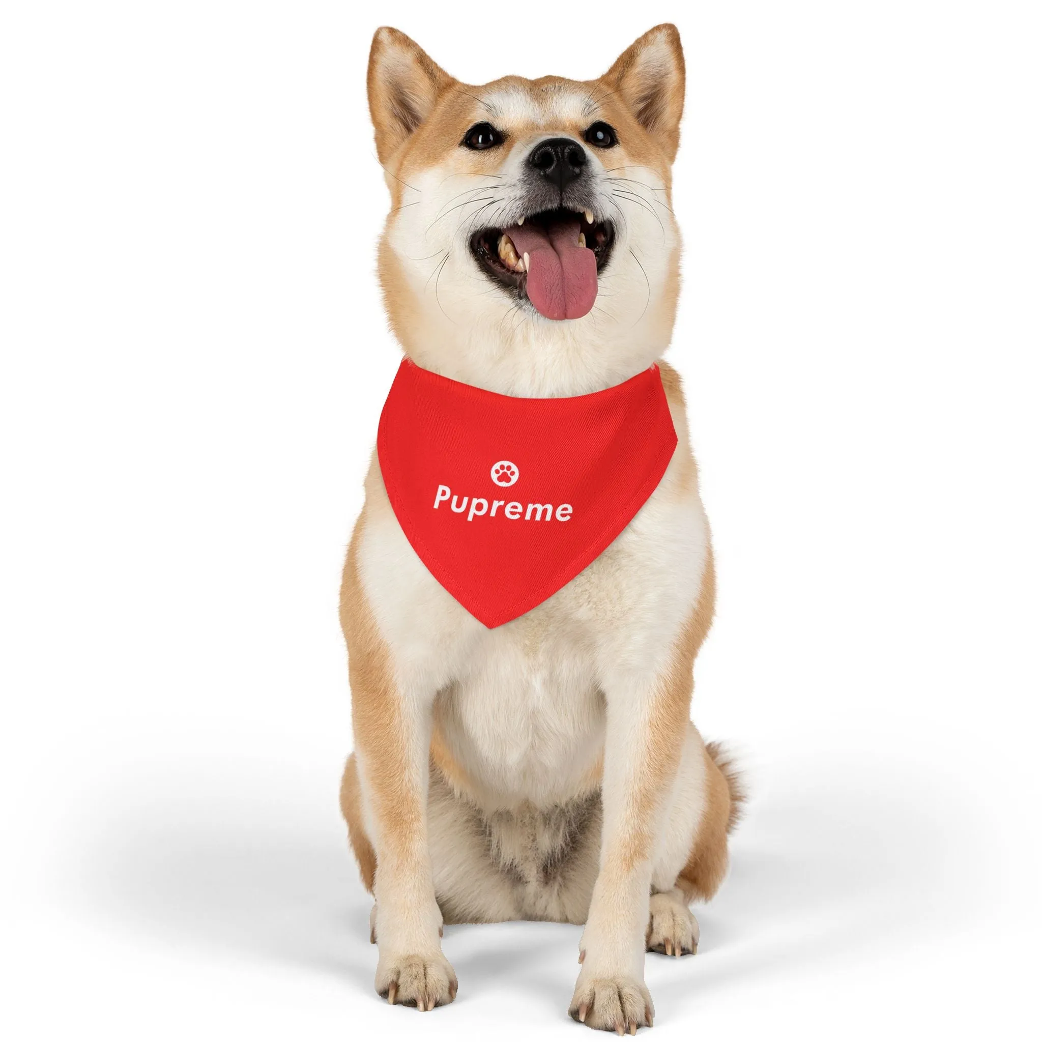 Pupreme Faux-Designer Pet Bandana Collar