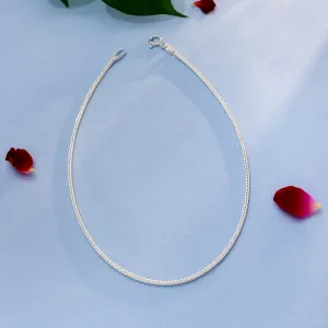 Pure Silver Anklet - Serpent's Grace Ankle Fitting