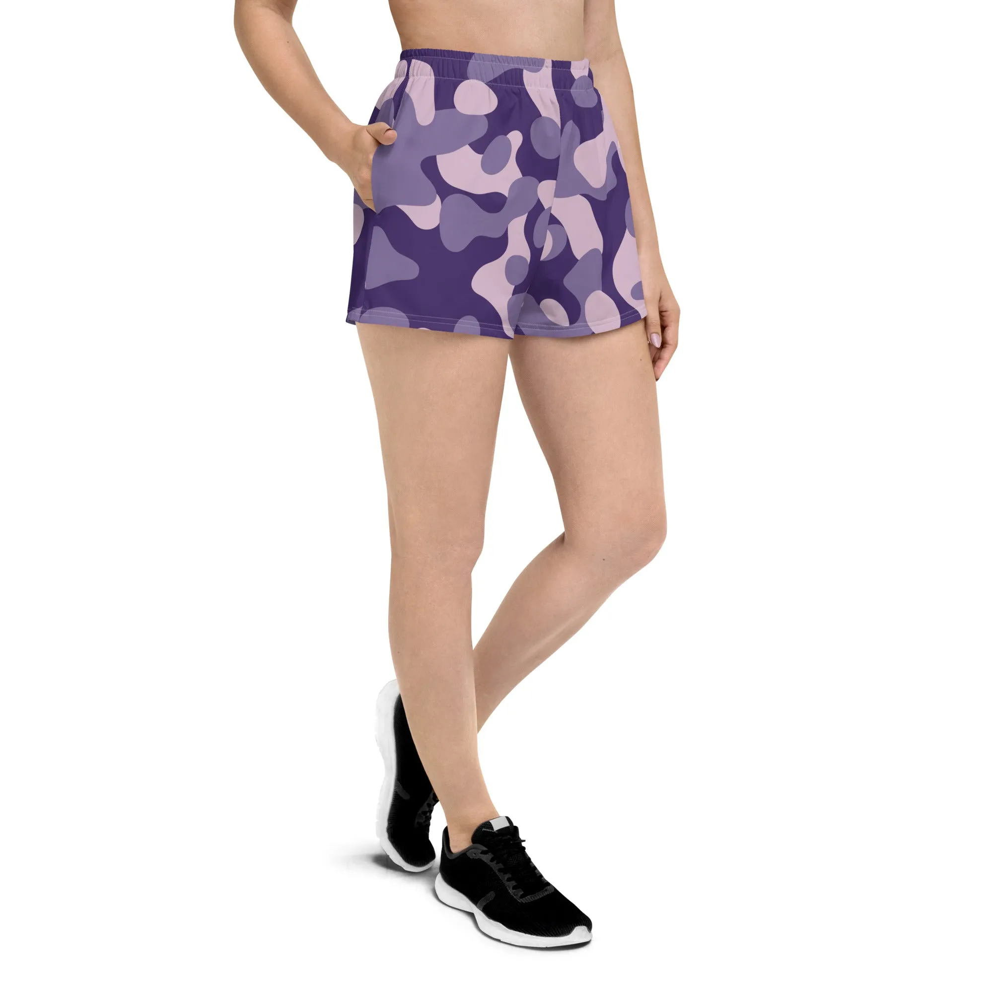 Purple Camo Athletic Shorts