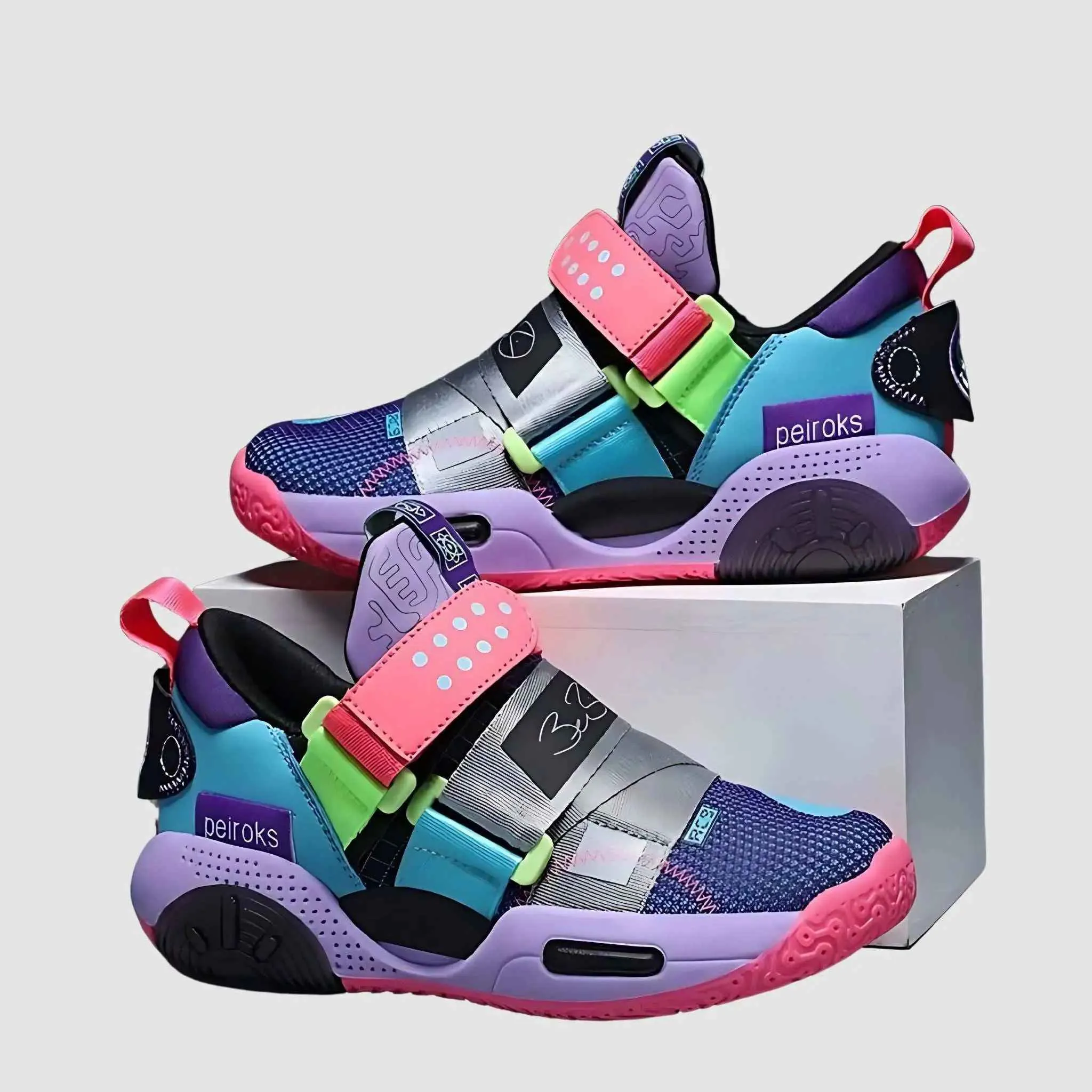 Purple Court Reign Basketball Shoes