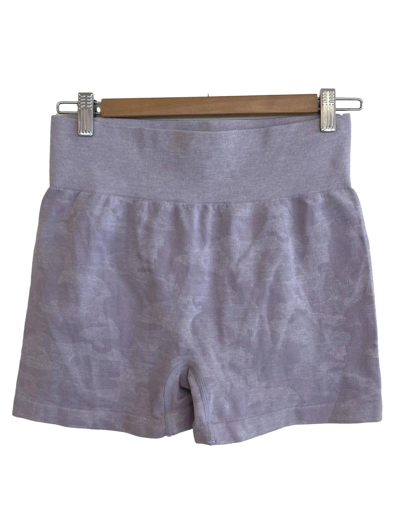 Purple Patterned Shorts