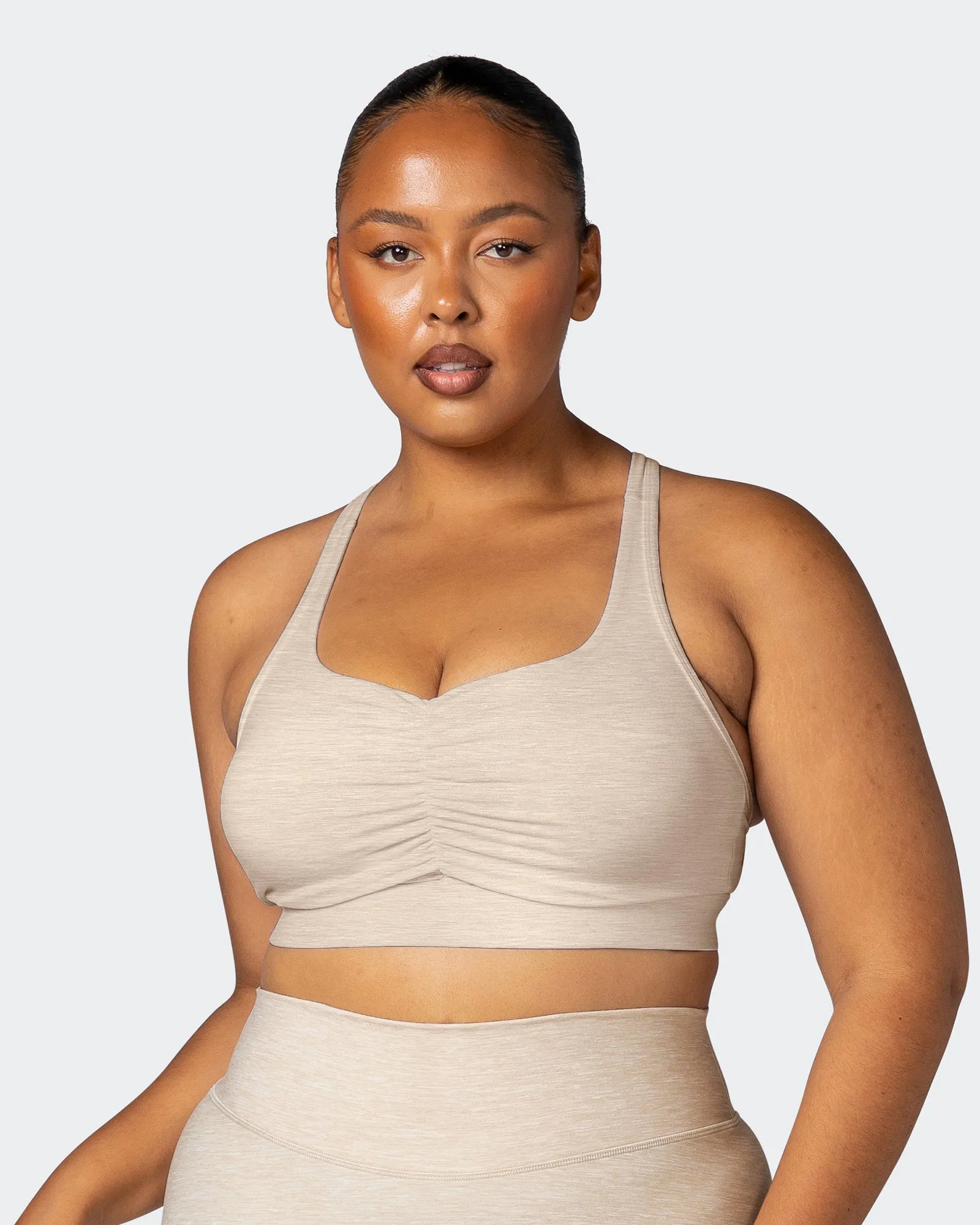 Purpose Bra - Almond Marl