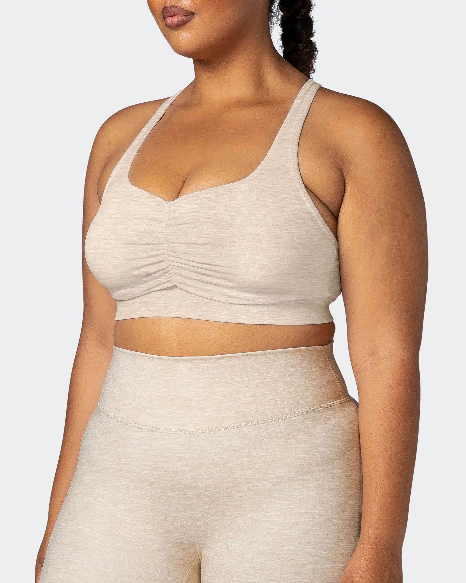 Purpose Bra - Almond Marl