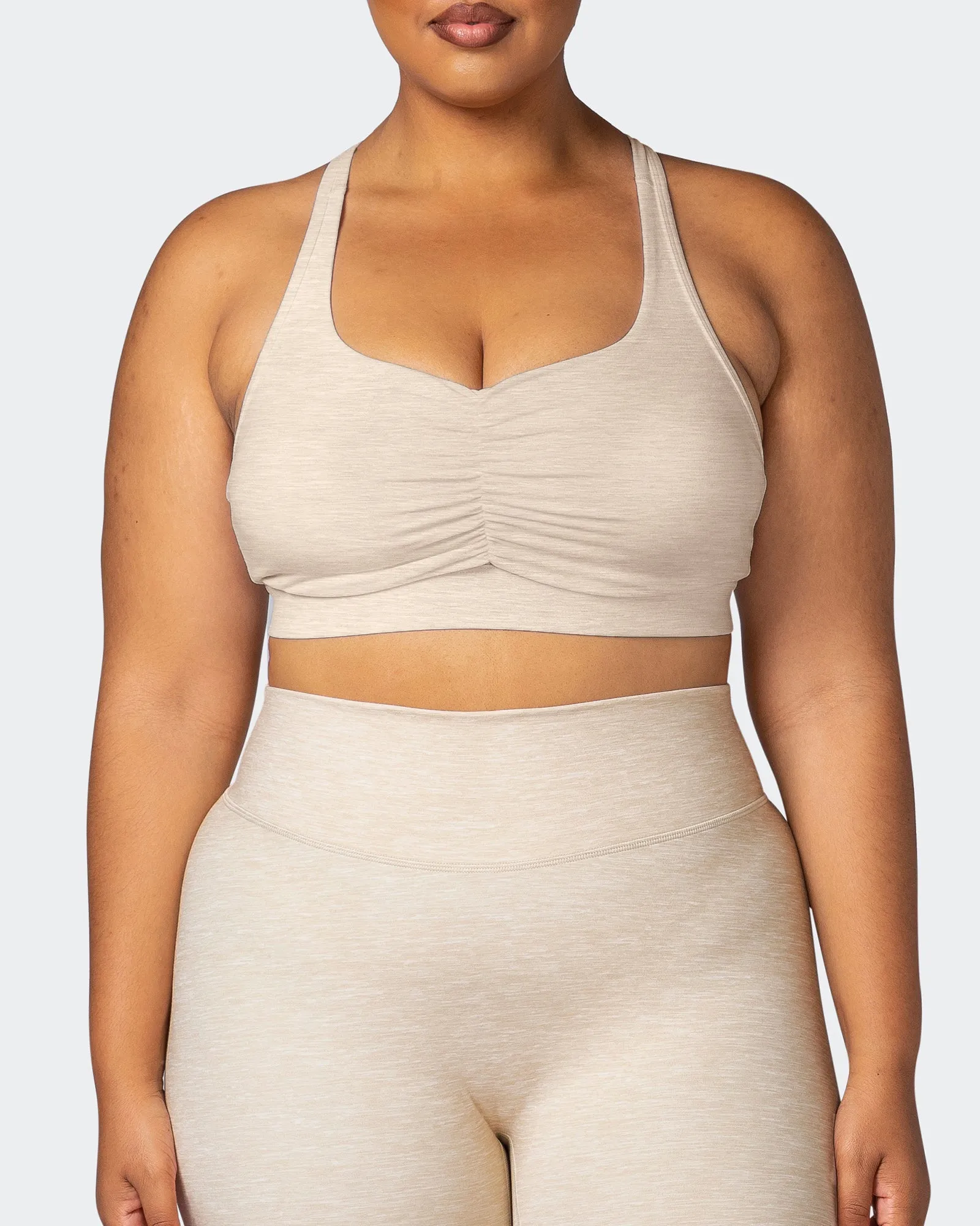 Purpose Bra - Almond Marl