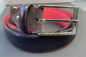 Pursuit Premium Black & Scarlet Belt (Final Sale)