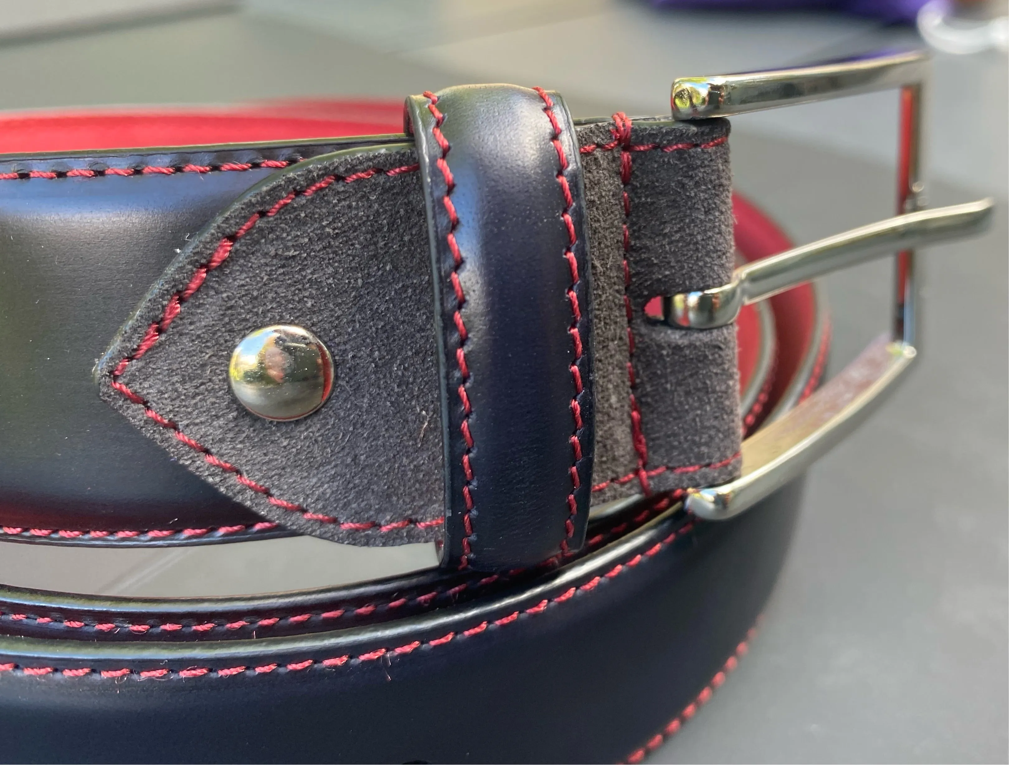 Pursuit Premium Black & Scarlet Belt (Final Sale)