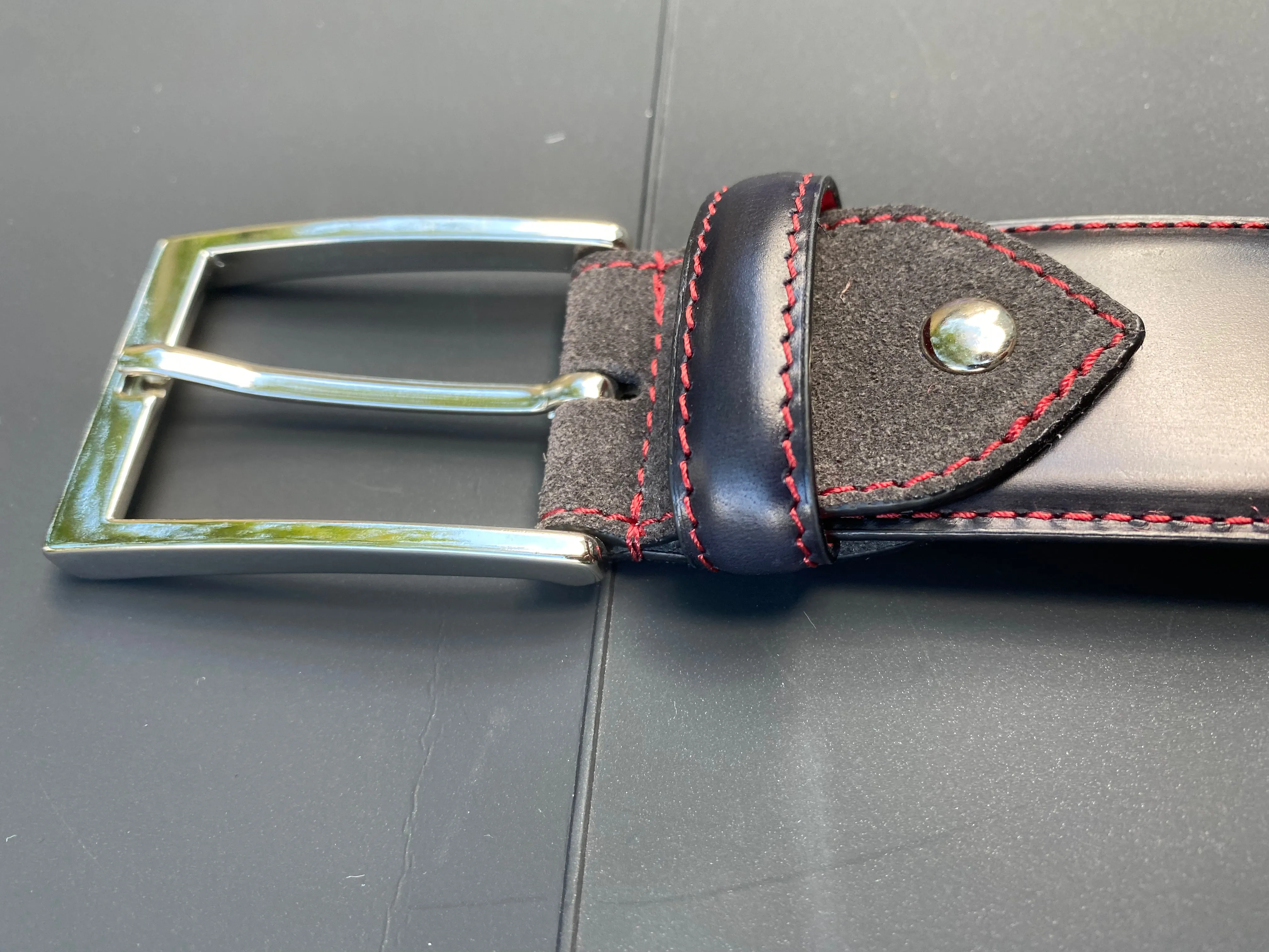 Pursuit Premium Black & Scarlet Belt (Final Sale)