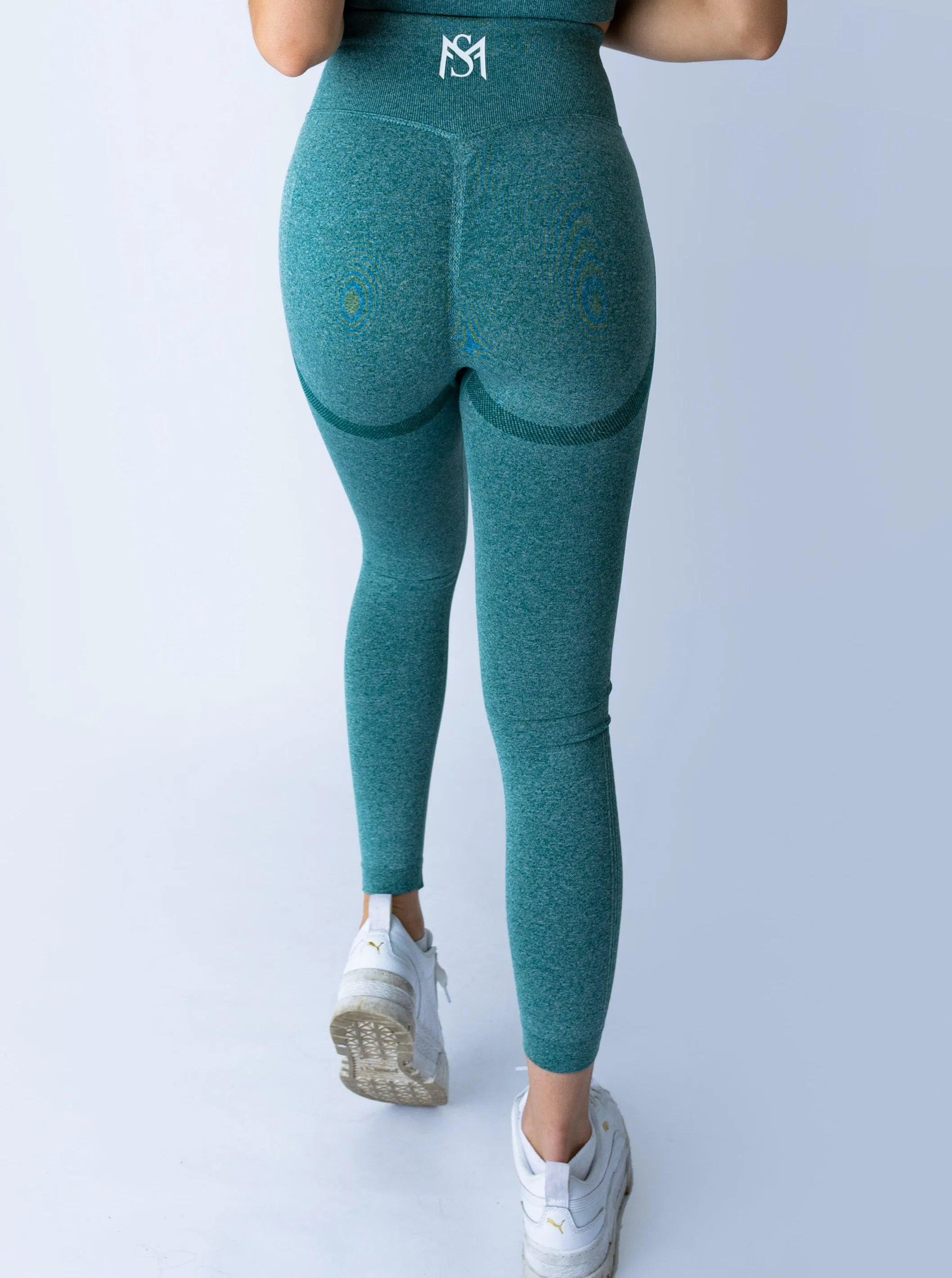 Push Up Collection Dark Green Set Long Sleeve