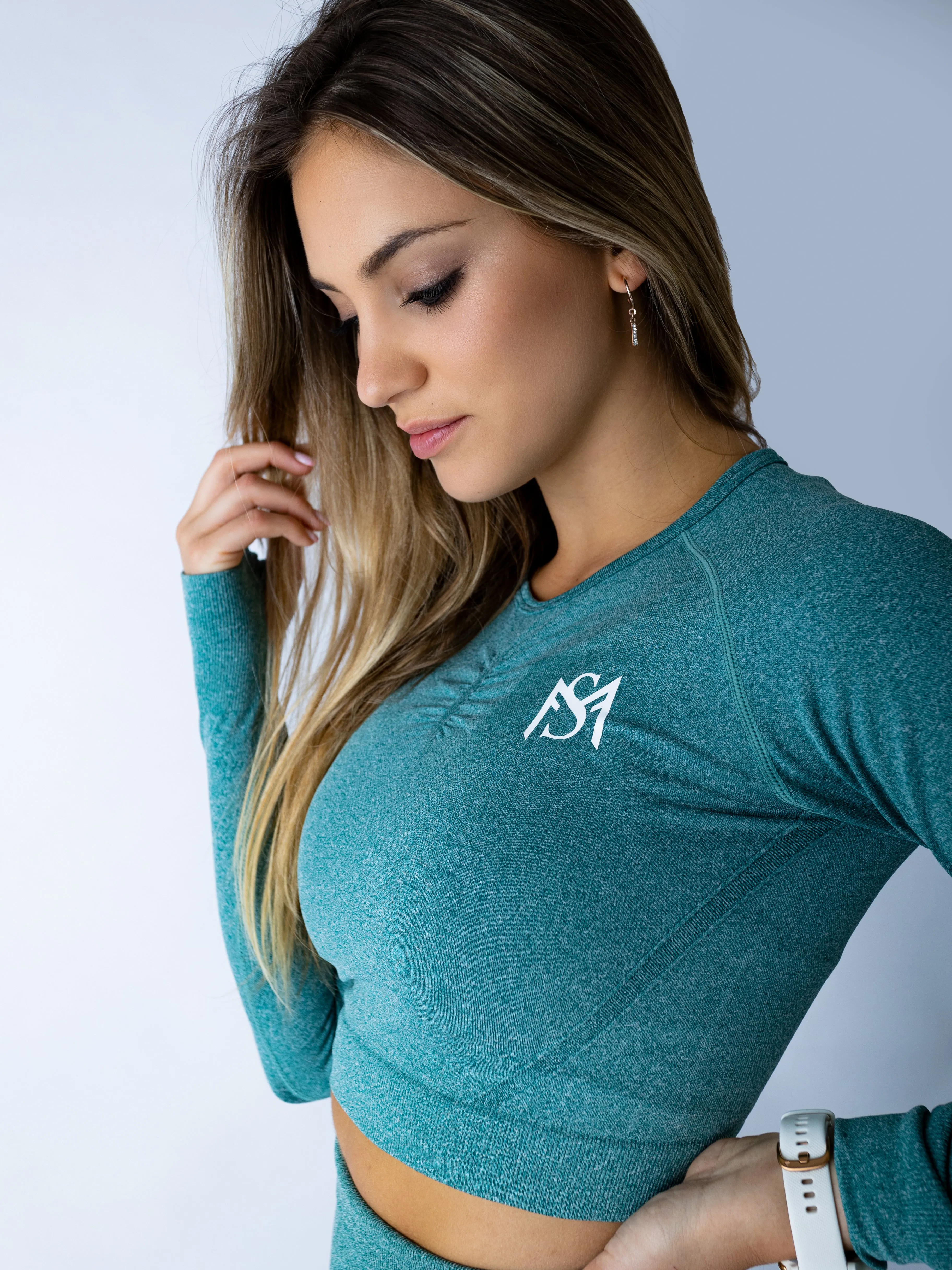 Push Up Collection Dark Green Set Long Sleeve