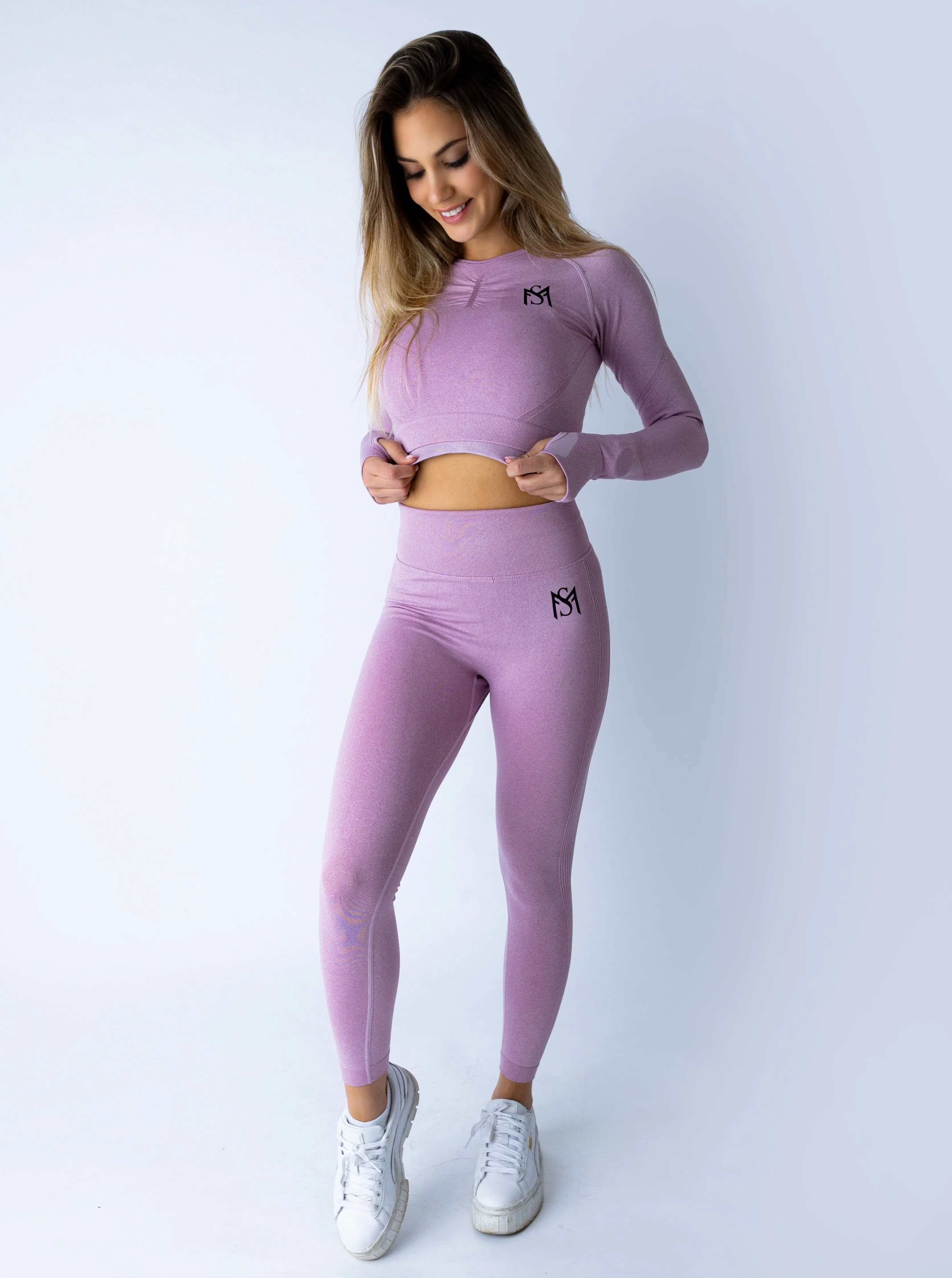 Push Up Collection Light Purple Set Long Sleeve