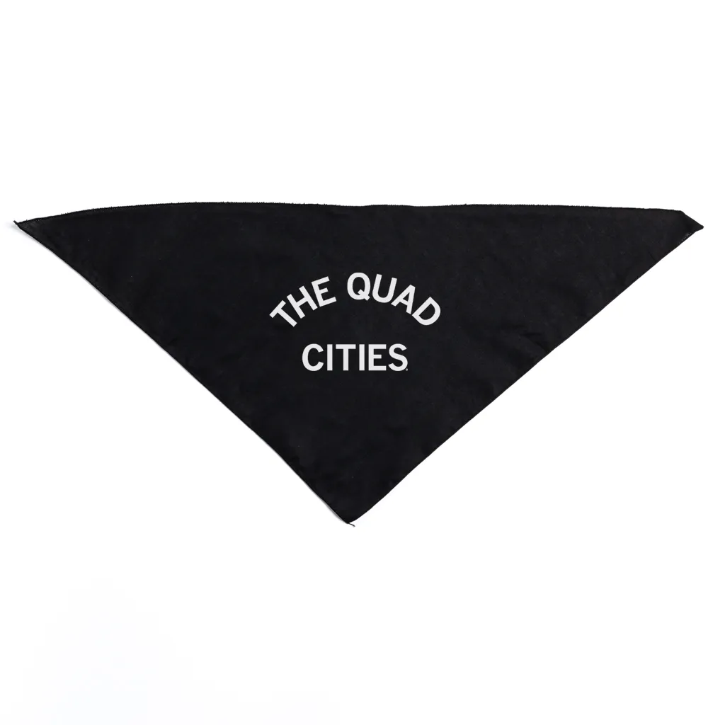 Quad Cities Curved Logo Dog Bandana