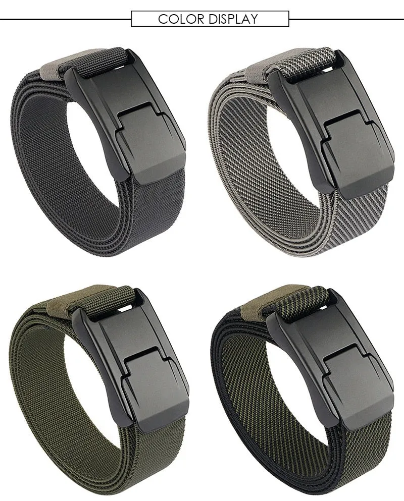 Quick Release Buckle Elastic Stretch Belt
