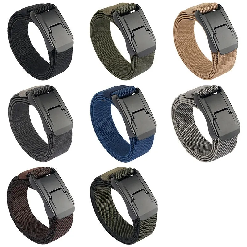 Quick Release Buckle Elastic Stretch Belt