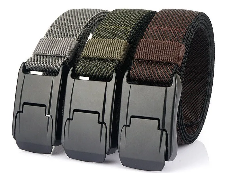 Quick Release Buckle Elastic Stretch Belt