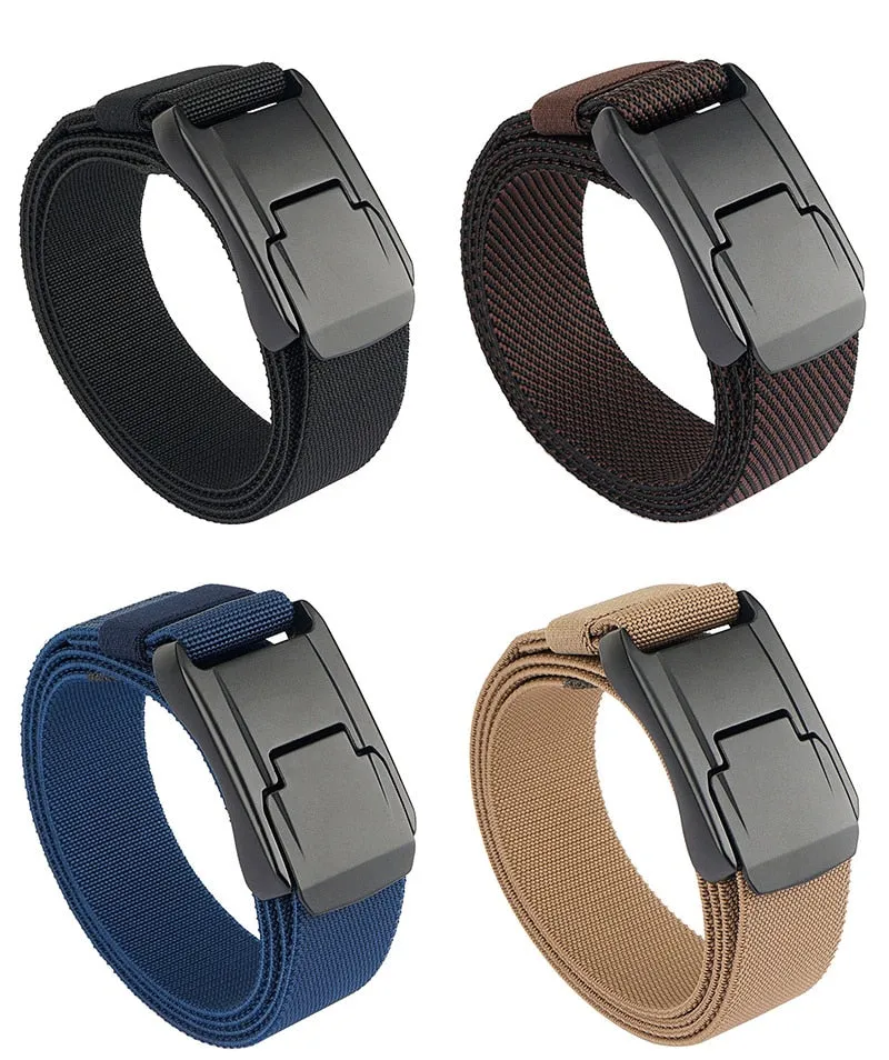 Quick Release Buckle Elastic Stretch Belt