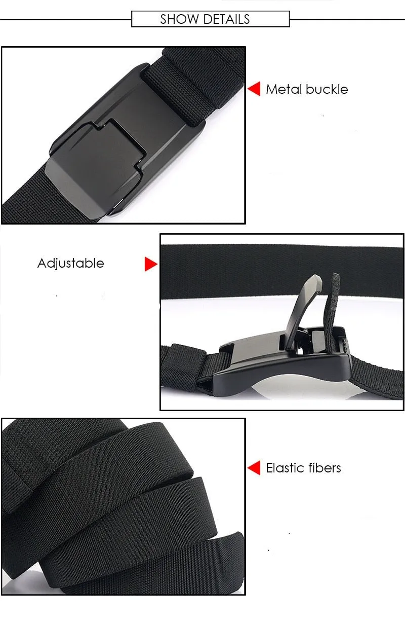 Quick Release Buckle Elastic Stretch Belt