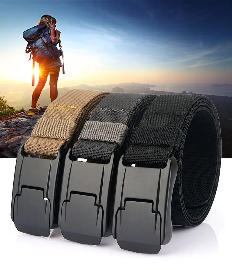 Quick Release Buckle Elastic Stretch Belt